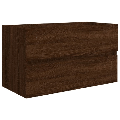 vidaXL-Set-Mobili-da-Bagno-2-pz-Rovere-Marrone-in-Legno-Multistrato