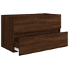 vidaXL-Set-Mobili-da-Bagno-2-pz-Rovere-Marrone-in-Legno-Multistrato