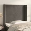 Testiera-ad-Orecchio-Grigio-Scuro-163x16x78-88-cm-in-Velluto