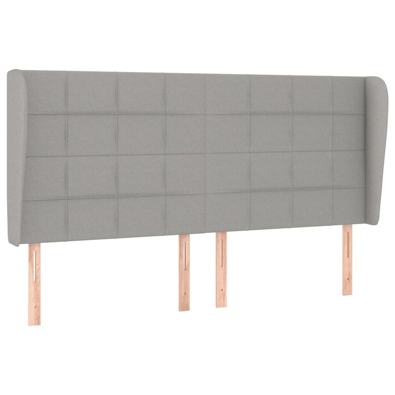 Testiera-ad-Orecchio-Grigio-Chiaro-203x23x78-88-cm-in-Tessuto