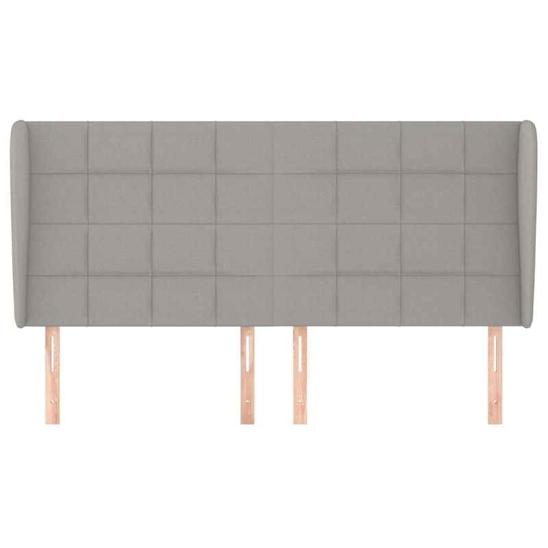 Testiera-ad-Orecchio-Grigio-Chiaro-203x23x78-88-cm-in-Tessuto