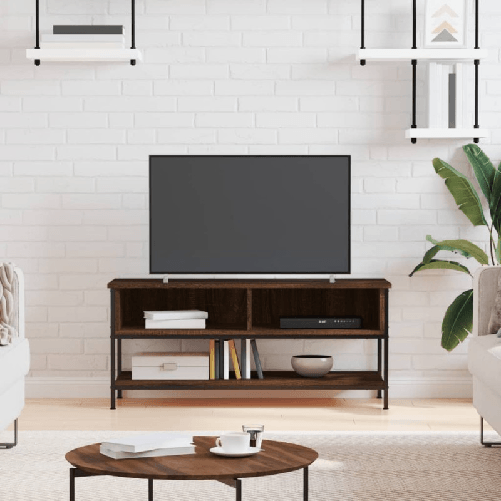 vidaXL-Mobile-Porta-TV-Rovere-Marrone-100x35x45cm-in-Legno-Multistrato