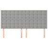 Testiera-4-pz-Grigio-Chiaro-90x5x78-88-cm-in-Tessuto