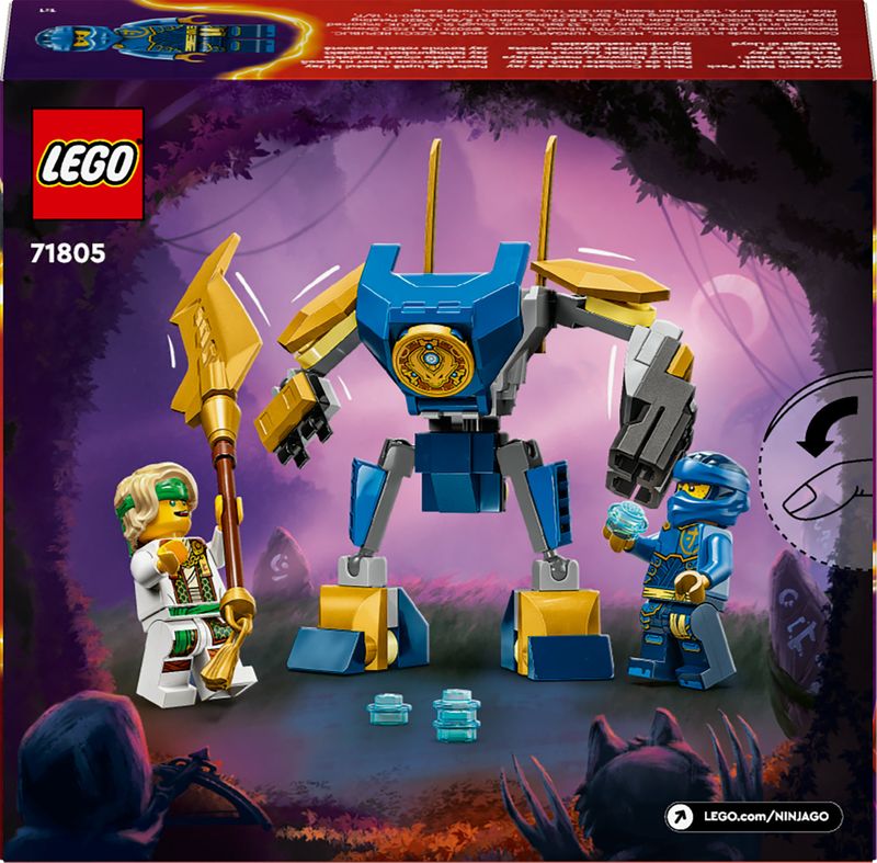 LEGO-NINJAGO-71805-Pack-Mech-da-Battaglia-di-Jay-Giochi-per-Bambini-6--Action-Figure-Giocattolo-da-Costruire-e-4-Minifigure