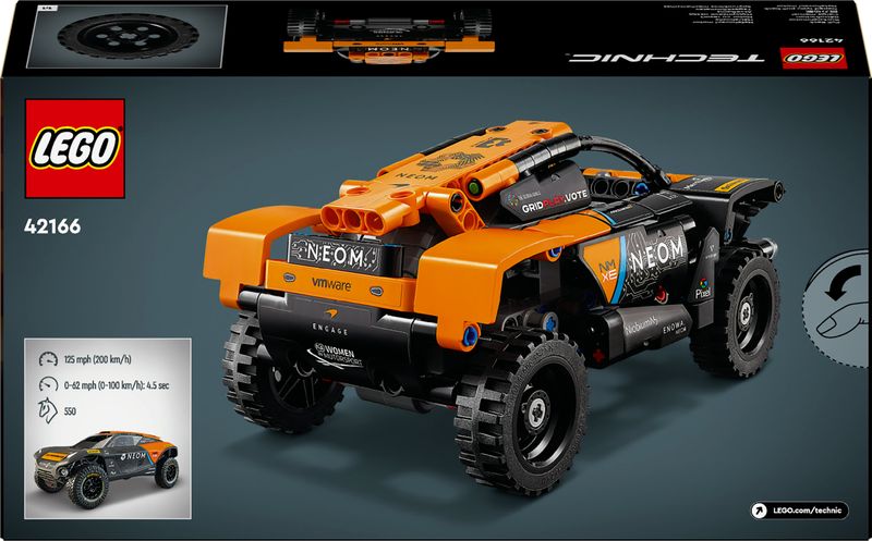 LEGO-Technic-42166-NEOM-McLaren-Extreme-E-Race-Car-Macchina-Giocattolo-con-Funzione-Pull-Back-Giochi-per-Bambini-di-7--Anni