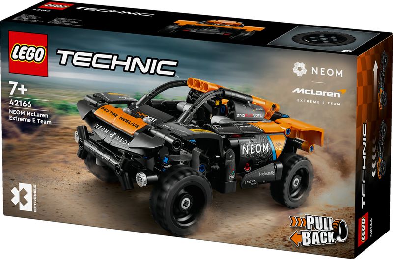 LEGO-Technic-42166-NEOM-McLaren-Extreme-E-Race-Car-Macchina-Giocattolo-con-Funzione-Pull-Back-Giochi-per-Bambini-di-7--Anni