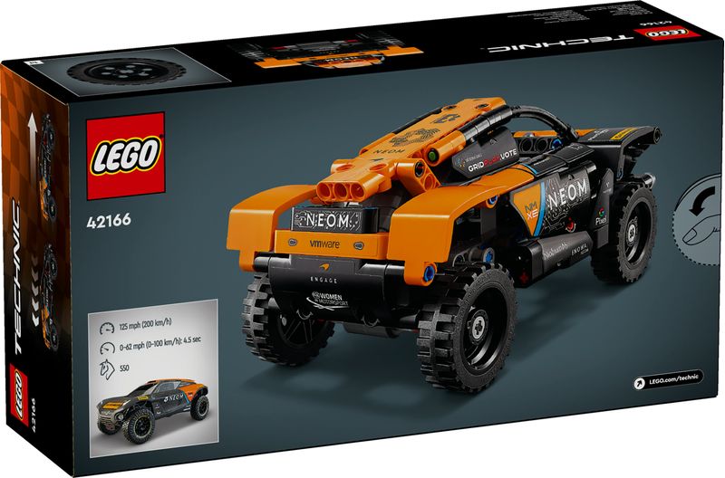 LEGO-Technic-42166-NEOM-McLaren-Extreme-E-Race-Car-Macchina-Giocattolo-con-Funzione-Pull-Back-Giochi-per-Bambini-di-7--Anni