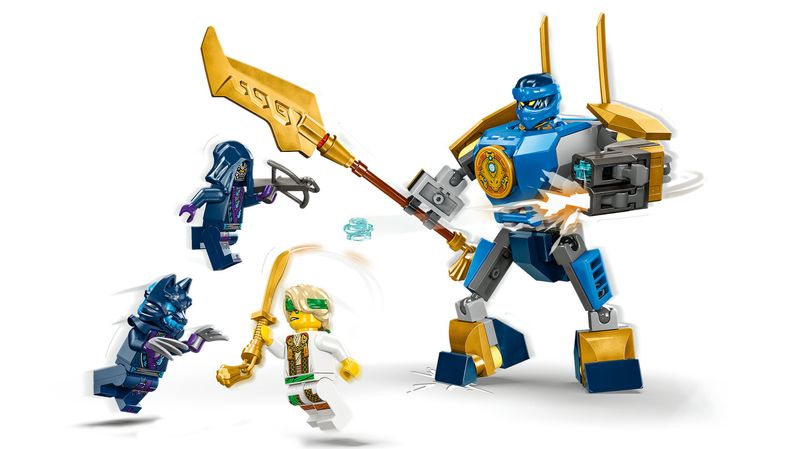 LEGO-NINJAGO-71805-Pack-Mech-da-Battaglia-di-Jay-Giochi-per-Bambini-6--Action-Figure-Giocattolo-da-Costruire-e-4-Minifigure