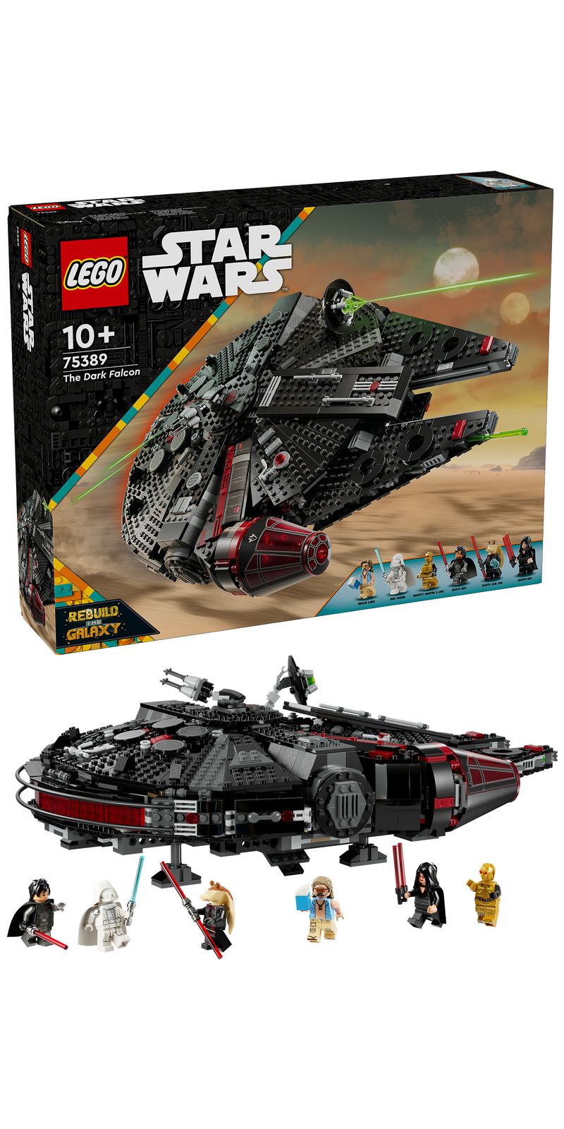 Set-di-Costruzioni-Lego-Star-Wars-75389-Black-Falcon-Multicolore-1579-Pezzi