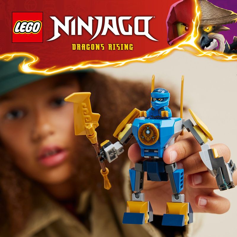 LEGO-NINJAGO-71805-Pack-Mech-da-Battaglia-di-Jay-Giochi-per-Bambini-6--Action-Figure-Giocattolo-da-Costruire-e-4-Minifigure