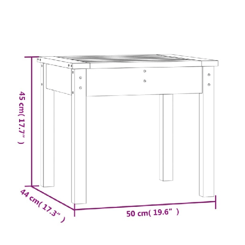 vidaXL-Panca-da-Giardino-Grigia-50x44x45-cm-Legno-Massello-di-Pino