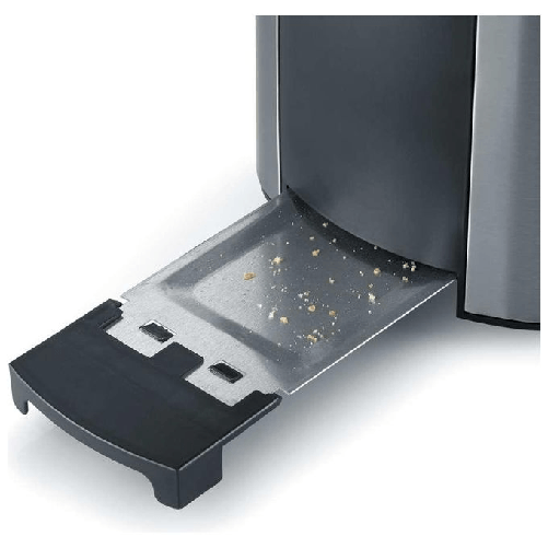 Severin-AT-2589-tostapane-2-fetta-e-800-W-Nero-Acciaio-inossidabile