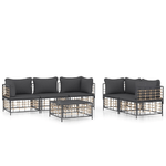 Set-Divani-da-Giardino-6-pz-con-Cuscini-Antracite-in-Polyrattan
