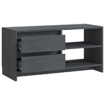 vidaXL-Mobile-Porta-TV-Grigio-80x31x39-cm-in-Legno-Massello-di-Pino
