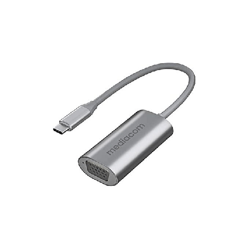 Mediacom-MD-C307-Convertitore-da-Usb-C-a-Vga-Alluminio