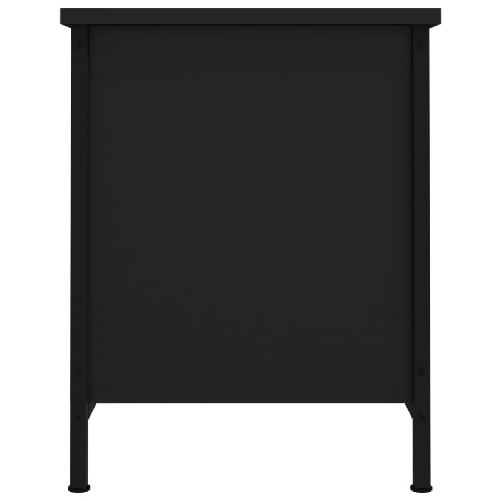 vidaXL-Mobile-Porta-TV-con-Ante-Nero-60x35x45-cm-in-Legno-Multistrato