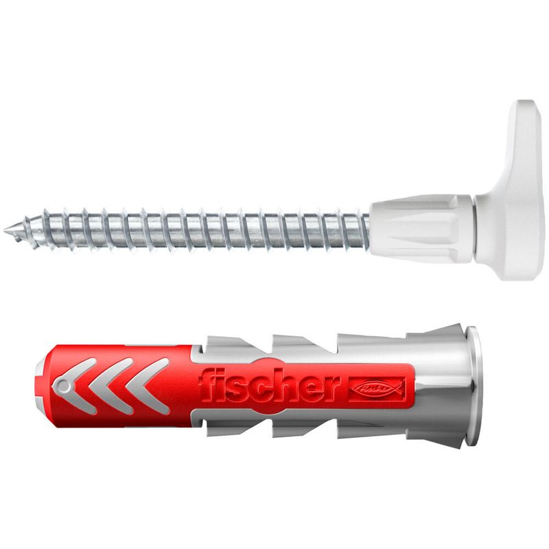 Fischer-557916-ancoraggio-a-vite-e-tassello-6-pz-Kit-di-viti-e-tasselli-a-muro-30-mm