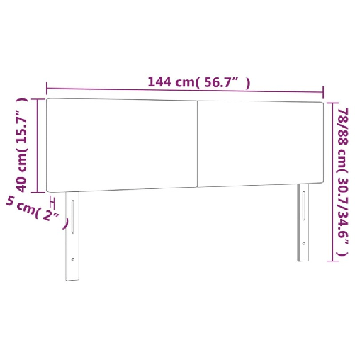 Testiere-2-pz-Rosa-72x5x78-88-cm-in-Velluto
