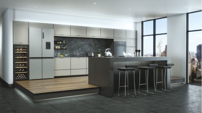 Haier-Wine-Bank-50-Serie-5-HWS84GA-Cantinetta-vino-con-compressore-Libera-installazione-Nero-84-bottiglia-bottiglie