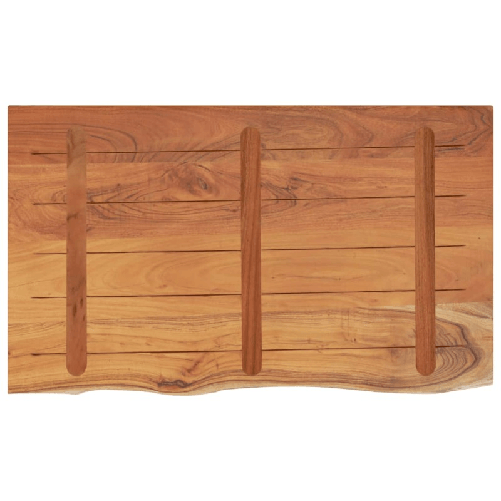 vidaXL-Piano-Bagno-100x60x25-cm-Rettangolare-Legno-Massello-di-Acacia