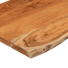 vidaXL-Piano-Bagno-100x60x25-cm-Rettangolare-Legno-Massello-di-Acacia