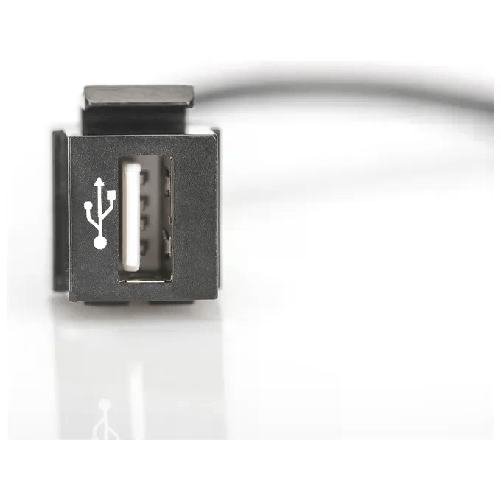 Digitus-Modulo-Keystone-Usb-2.0-Femmina-Femmina-con-Cavo-16cm-per-Placche-a-Muro-o-Pannelli-Patch