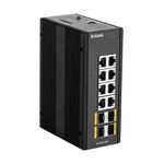 D-Link DIS‑300G‑12SW Gestito L2 Gigabit Ethernet (10/100/1000) Nero