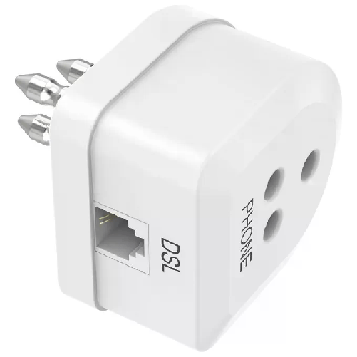 Hama-Filtro-ADSL-spina-tripolare---presa-tripolare-e-presa-Jack-6p4c