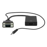 ProXtend VGA-AHDMIF-0002 cavo e adattatore video 0,2 m VGA (D-Sub) HDMI tipo A (Standard) Nero