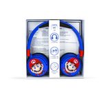 OTL-Technologies-Super-Mario-SM1001-cuffia-e-auricolare-Con-cavo-e-senza-cavo-A-Padiglione-Giocare-USB-tipo-C-Bluetooth-Blu-Rosso