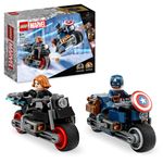 LEGO-Marvel-76260-Motociclette-di-Black-Widow-e-Captain-America-Set-Avengers-Age-of-Ultron-con-2-Supereroi-e-Moto-Giocattolo