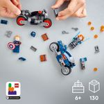 LEGO-Marvel-76260-Motociclette-di-Black-Widow-e-Captain-America-Set-Avengers-Age-of-Ultron-con-2-Supereroi-e-Moto-Giocattolo