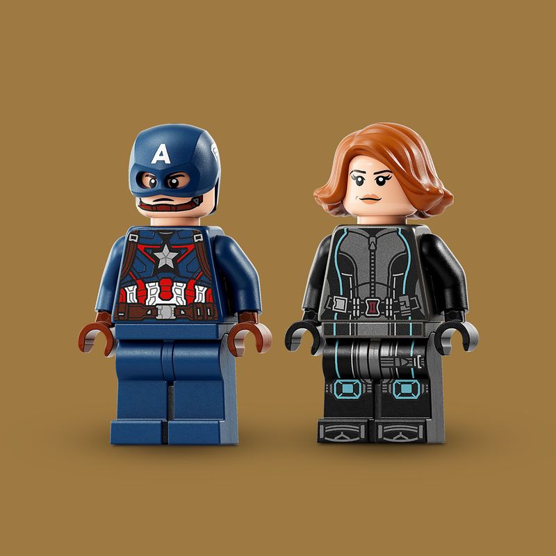 LEGO-Marvel-76260-Motociclette-di-Black-Widow-e-Captain-America-Set-Avengers-Age-of-Ultron-con-2-Supereroi-e-Moto-Giocattolo