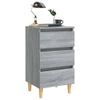 vidaXL-Comodino-con-Gambe-in-Legno-Massello-Grigio-Sonoma-40x35x69-cm
