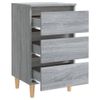 vidaXL-Comodino-con-Gambe-in-Legno-Massello-Grigio-Sonoma-40x35x69-cm