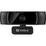 Sandberg USB Autofocus DualMic webcam 2,07 MP 1920 x 1080 Pixel USB 2.0 Nero