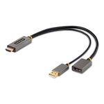 StarTech.com Cavo adattatore da HDMI a DisplayPort da 30 cm - Convertitore attivo da HDMI 2.0 a DP 1.2 da 4K 60Hz, HDR