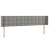 Testiera-ad-Orecchio-Grigio-Chiaro-203x16x78-88-cm-in-Velluto