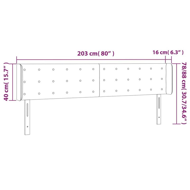 Testiera-ad-Orecchio-Grigio-Chiaro-203x16x78-88-cm-in-Velluto