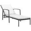 Lettini-Prendisole-2-pz-con-Tavolo-in-Polyrattan-Nero