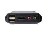 ATEN-Switch-KVM-cablato-ibrido-DisplayPort-USB-C-a-2-porte