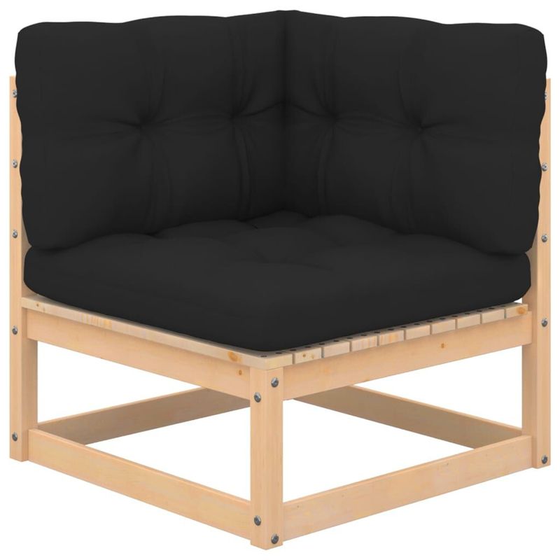 vidaXL-Set-Divani-da-Giardino-4-pz-con-Cuscini-Legno-Massello-di-Pino