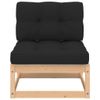 vidaXL-Set-Divani-da-Giardino-4-pz-con-Cuscini-Legno-Massello-di-Pino