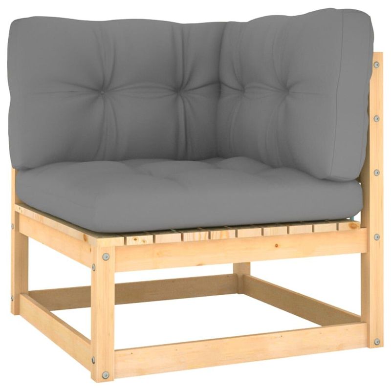 vidaXL-Set-Divani-da-Giardino-7-pz-con-Cuscini-Legno-Massello-di-Pino