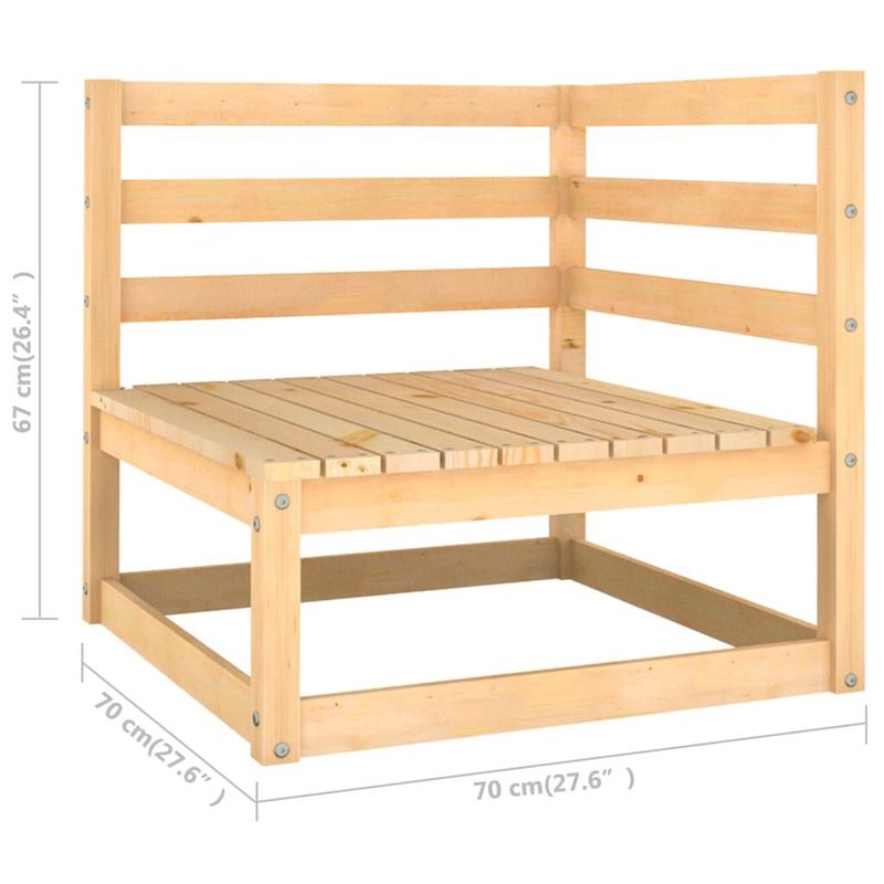 vidaXL-Set-Divani-da-Giardino-7-pz-con-Cuscini-Legno-Massello-di-Pino
