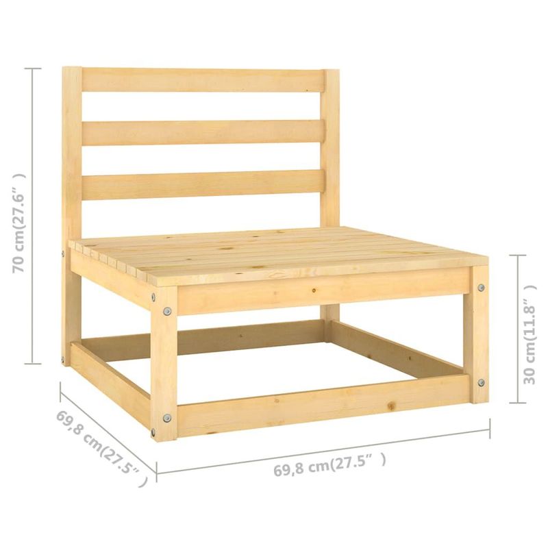 vidaXL-Set-Divani-da-Giardino-7-pz-con-Cuscini-Legno-Massello-di-Pino