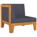 vidaXL-Set-Divani-da-Giardino-6-pz-con-Cuscini-in-Massello-di-Acacia