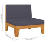vidaXL-Set-Divani-da-Giardino-6-pz-con-Cuscini-in-Massello-di-Acacia