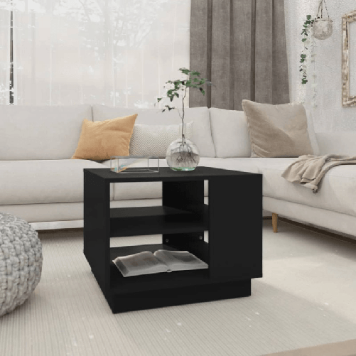 vidaXL-Tavolino-da-Salotto-Nero-55x55x43-cm-in-Truciolato
