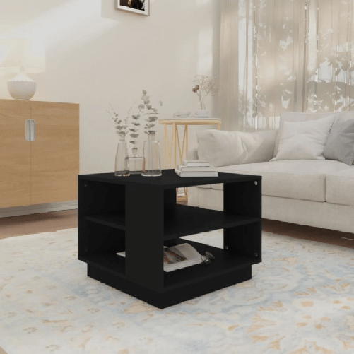 vidaXL-Tavolino-da-Salotto-Nero-55x55x43-cm-in-Truciolato